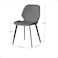 Jeffcoco Furniture Farbic Modern Design Dining Chair,Comfortable Seat Kitchen Furniture,Grey 1 Pcs