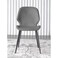 Jeffcoco Furniture Farbic Modern Design Dining Chair,Comfortable Seat Kitchen Furniture,Grey 1 Pcs