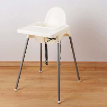 Jeffcoco Furniture Eco Friendly Baby High Chair,White Safe Plastic Dining Chair(1 pc)