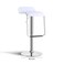 Jeffcoco Furniture PU Leather Adjustable High Bar Chair,Counter Guest Chair(White 1 Pc)