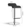 Jeffcoco Furniture PU Leather Adjustable High Bar Chair,Counter Guest Chair(Black 1 Pc)