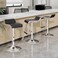 Jeffcoco Furniture PU Leather Adjustable High Bar Chair,Counter Guest Chair(Black 1 Pc)