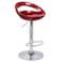 Jeffcoco Furniture PU Leather Adjustable High Bar Chair,Counter Guest Chair(Red 1 Pc)