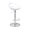 Jeffcoco Furniture PU Leather Adjustable High Bar Chair,Counter Guest Chair(White 1 Pc)