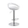 Jeffcoco Furniture PU Leather Adjustable High Bar Chair,Counter Guest Chair(White 1 Pc)