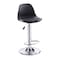 Jeffcoco Furniture PU Leather Adjustable High Bar Chair,Counter Guest Chair(Black 1 Pc)