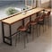 Jeffcoco Furniture Solid Wood Bar Table,High Counter For Kitchen1.5m*45cm*105cm (Beige 1 PC)