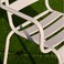 Jeffcoco Furniture Outdoor Metal Chair,Water proof,Heat Proof,Balcony Garden Stackable Arm Chair(1 PC RED)