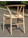 Jeffcoco Furniture Nordic - Style Solid Wood Y - Chair with Woven Seat - Ideal for Home Dining &amp; Living Spaces (1 piece)