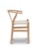 Jeffcoco Furniture Nordic - Style Metal Chair Y - Chair with Woven Seat - Ideal for Home Dining &amp; Living Spaces (1 piece beige)