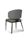 Jeffcoco Furniture Minimalist Design Grey Dining Chair, Leather Upholstery, Comfortable &amp; Durable(One Piece)