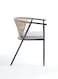Jeffcoco Furniture Outdoor Wicker Armchair with Cushion, Metal Frame Patio Chair for Garden, Balcony and Poolside(One Piece)