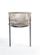 Jeffcoco Furniture Outdoor Wicker Armchair with Cushion, Metal Frame Patio Chair for Garden, Balcony and Poolside(One Piece)