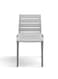 Jeffcoco Furniture Modern Grey Outdoor Stackable Plastic Chair &ndash; Weather - Resistant for Patio, Garden &amp; Backyard Use(One Piece)