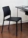 Jeffcoco Furniture Modern Black Plastic Dining Chair - Durable &amp; Stylish for Home &amp; Patio(One Piece)