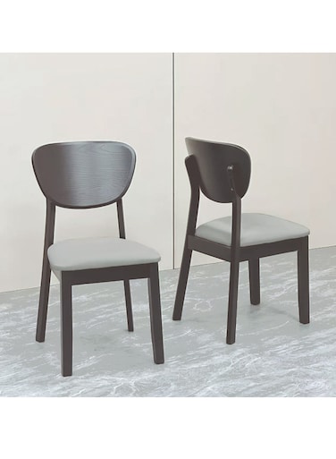 Jeffcoco Furniture Modern Grey Dining Chair with Padded Seat, Ideal for Kitchen, Dining Room and Living Space(One Piece)