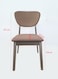 Jeffcoco Furniture Modern Brown Dining Chair with Padded Seat, Ideal for Kitchen, Dining &amp; Living Areas(One Piece)