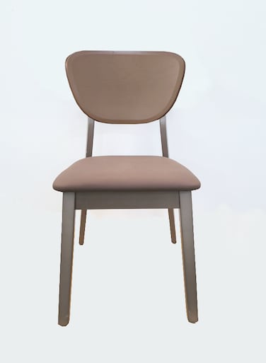 Jeffcoco Furniture Modern Brown Dining Chair with Padded Seat, Ideal for Kitchen, Dining &amp; Living Areas(One Piece)