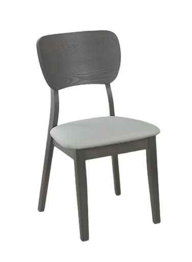 Jeffcoco Furniture Modern Grey Dining Chair with Padded Seat, Ideal for Kitchen, Dining Room and Living Space(One Piece)