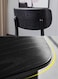 Jeffcoco Furniture Modern Black Dining Chair with Padded Seat, Ideal for Kitchen and Living Room Decor(One Piece)