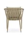 Jeffcoco Furniture Modern Beige Outdoor Woven Armchair with Comfortable Cushion and Pillow for Patio, Garden, Courtyard(One Piece)
