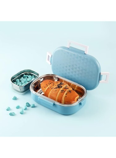 Cello Altro NEO Lunch Box - 2 Pieces, Neo Blue