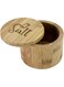 KASTWAVE Totally Bamboo Salt Box, Bamboo Storage Box with Magnetic Swivel Lid, Secure Durable Storage &amp; Organization for Seasonings, Round Salt Container to Storage Pepper Spice Bath Salt Sea Salt