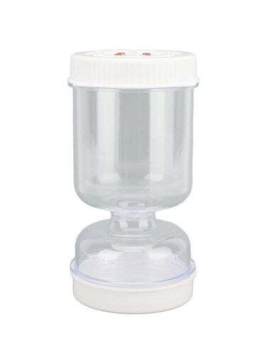 Annadue Pickle Jar, 50oz Dry and Wet Pickle Separation Jar, Leakproof Pickle Separator Jar for Gherkin Jalapeno Dry Wet Separation