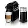 Nespresso Inissia Black and Aeroccino3 Milk Frother Bundle, 0.7 L, Black, Automatic Power Off