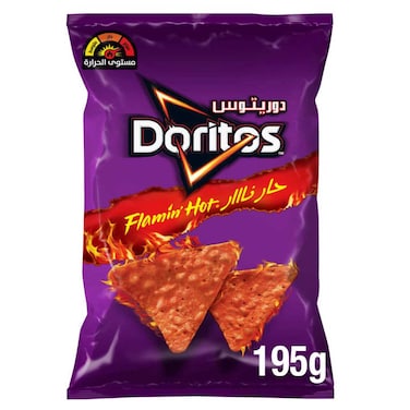 دوريتوس رقائق تورتيلا حارة نار 175 غرام