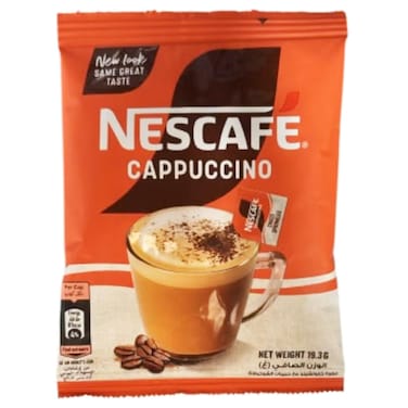 Nescafe Cappuccino Foamy Coffee Mix with Chocolate Sprinkles 20 Sachets, 19.3g