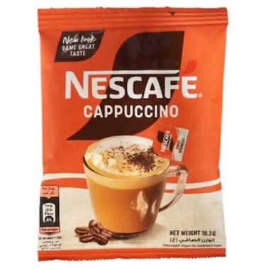 نسكافيه مزيج كابتشينو رغوي مع رشات شوكولاتة 19.3 غرام، حزمة من 20