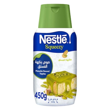 Nestle Squeezy Pistachio Flavoured Sweetened Condensed Milk Topping, 450g
