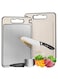 Stainless Steel Cutting Board Pro   100% Stainless Steel + Wheat Straw With Knife Sharpener + Guards, Finger Guard &amp; Juice Groove   Scratch-Free Non-Slip Chopping Boards For Any Kitchen