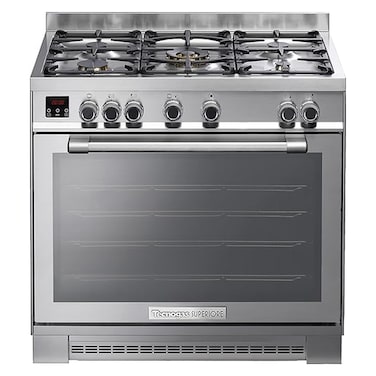 Tecnogas Superiore - Gas Cooker 90/60cm, 170L Gas Oven With 4 Convection Fan, NG170X96G5VC, 1 Year Warranty, Made In Italy