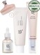 Beauty Of Joseon Glow Renewal Trio &amp; Face Scrubber - Revitalizing Revive Eye Serum with Ginseng &amp; Retinal, Brightening Glow Deep Serum, And Protective Sunscreen Rice Probiotics SPF50+ PA++++