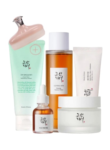 Beauty Of Joseon Serenity Collection For Radiant Skin Green Plum Cleansing Foam Ginseng Essence Water Revive Serum Ginseng Snail Musin Dynasty Cream Sunscreen Rice Probiotics SPF50+ PA++++