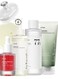 Anua Heartleaf Skincare Set - Pore Control Cleansing Oil - Quercetinol Cleansing Foam - 77 Soothing Toner - Dark Spot Correcting Serum With 10% Niacinamide &amp; TXA For Clear Skin - Face Scrubber - 630ml