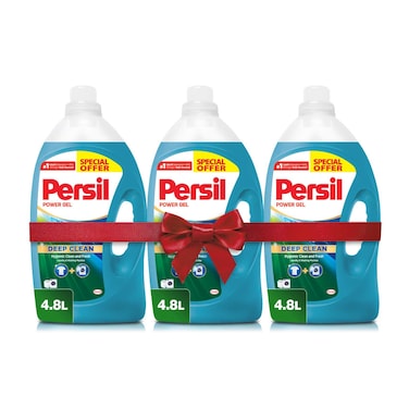 Persil Power Gel Liquid Laundry Detergent 4.8L Pack of 3