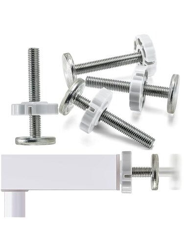 M10 Spindle Rods for Pressure Mounted Gates Replacement Set, Spindle Screw Bolts for Baby and Pet Safety Gates -Pressure Gates Threaded Spindle Rods, Baby Gates Accessory Screw Bolts Kit (10mm 4 Pack)