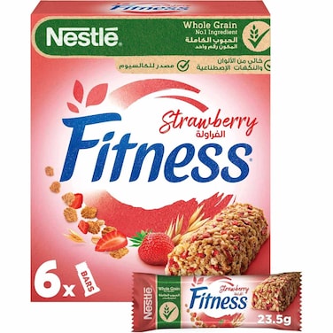 Nestle Fitness Strawberry Breakfast Cereal Bars, 23.5g