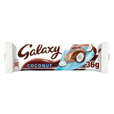 Galaxy Coconut and Milk Chocolate Bar, 36g