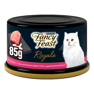 بورينا فانسي فيست رويال طعام تونة بيضاء مع أصابع السوريمي، 85 غرام