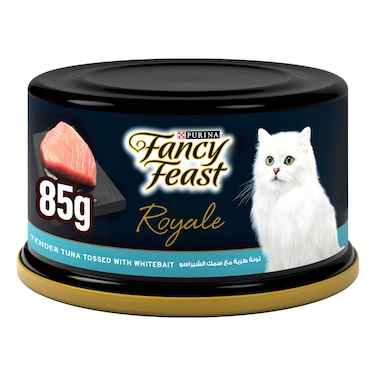 Purina Fancy Feast Royale Tender Tuna Tossed With Whitebait Cat Food Can, 85g