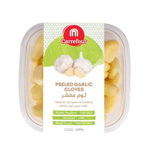 Carrefour Garlic  Peeled Whole  250g