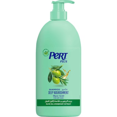 Pert Plus Deep Nourishment Shampoo for Dry Hair with Olive Oil and Rosemary Extract, 1L