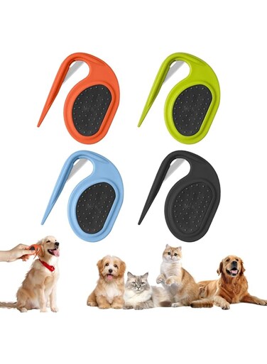Jemey Pet Knotting Comb, 4pcs Dematting Comb for Cat and Dog, Pet Grooming Comb Knotting Comb for Dog, Cat Pet Removal Tool