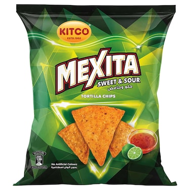 Kitco Mexita Sweet and Sour Tortilla Chips, 40g
