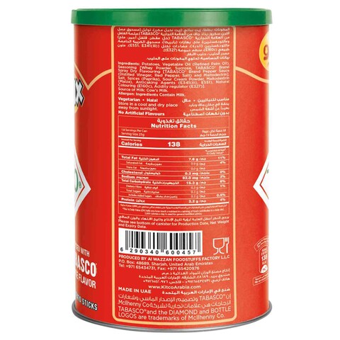 Kitco Stix Tabasco Pepper Sauce Potato Sticks, 45g