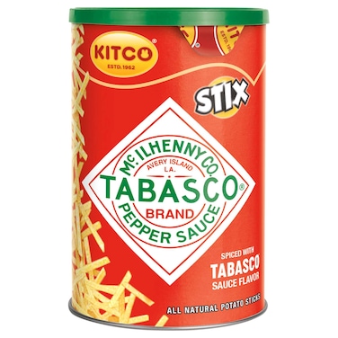 Kitco Stix Tabasco Pepper Sauce Potato Sticks, 45g
